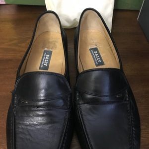 Bally black dress shoes